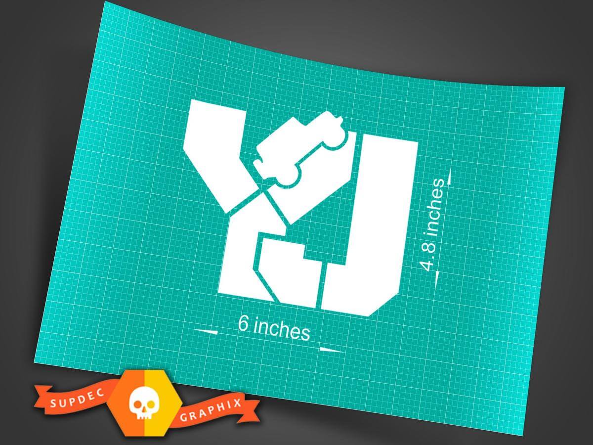 Jeep YJ Wrangler Calcomanías pegatinas campana puerta guardabarros YJ rubicon