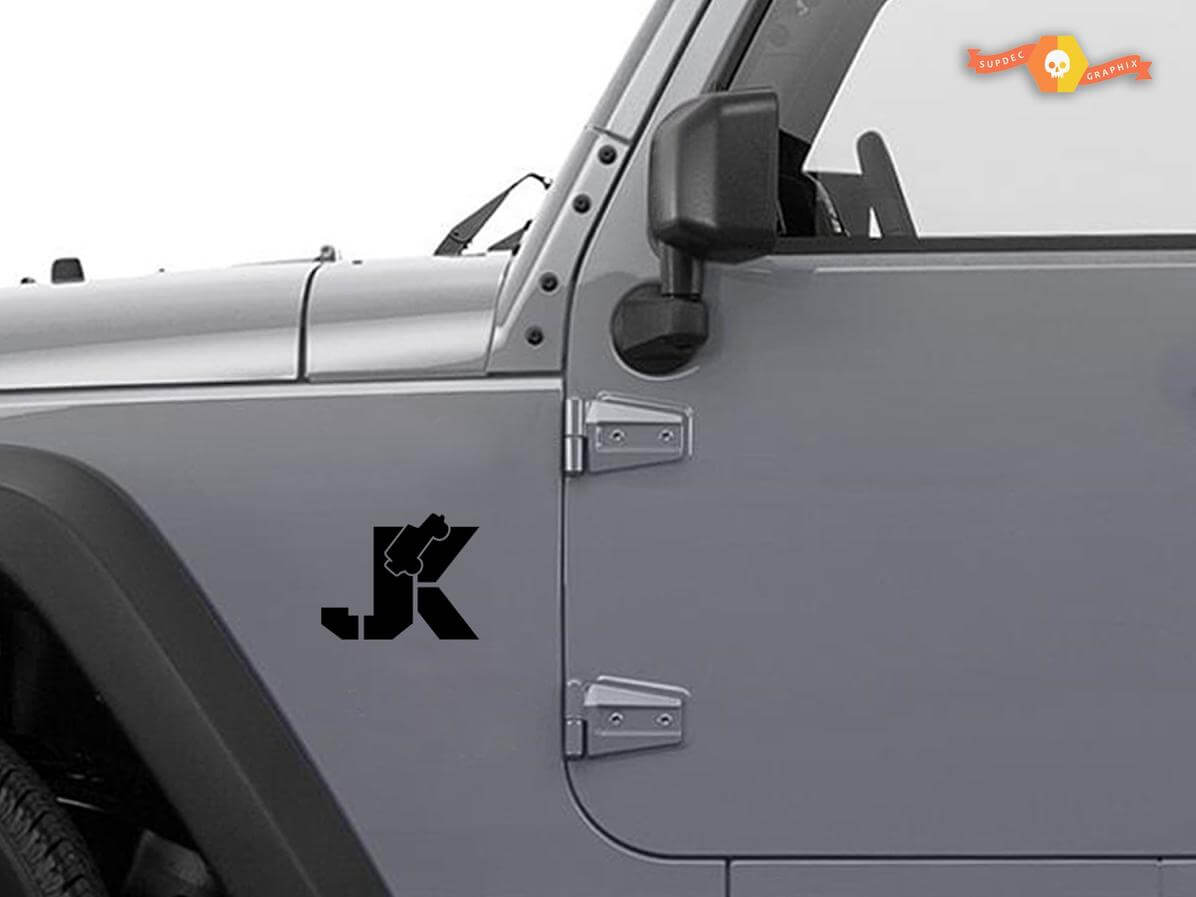 JEEP Wrangler JK Wrangler Calcomanías Pegatinas Sahara Rubicon premium Juego de 2