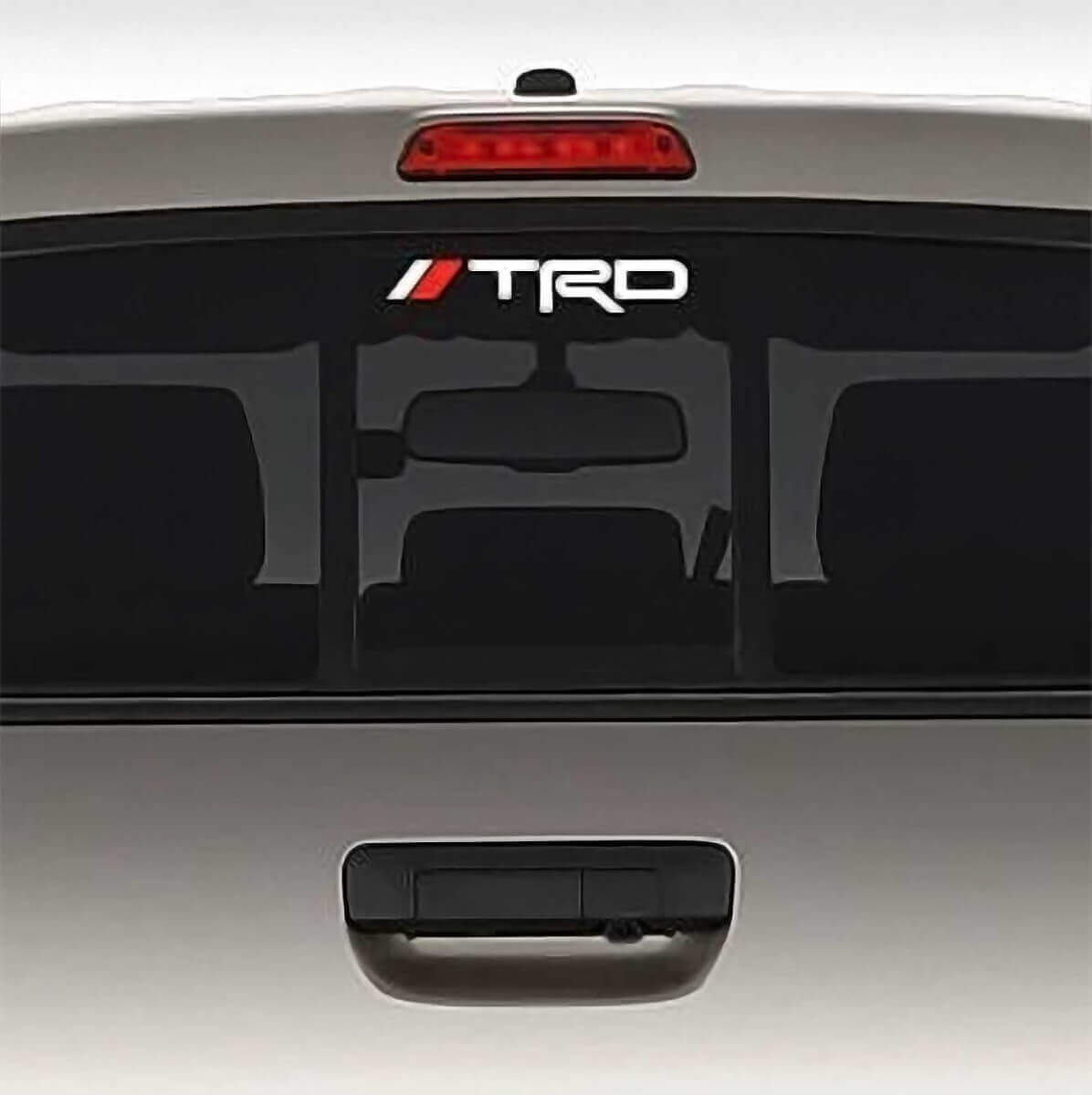 Vinilo adhesivo estilo TRD para ventana trasera de Toyota Tacoma Tundra