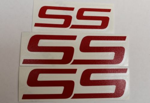 Calcomanías de pegatinas de superposición de emblema SS (juego de 3) - Impala SS 06-09
