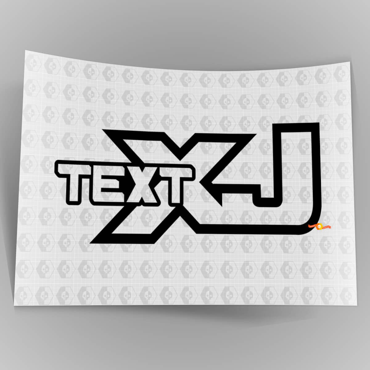 Jeep XJ - Negro - Calcomanía de vinilo Off Road Cherokee Trails Rock Crawling 4x4