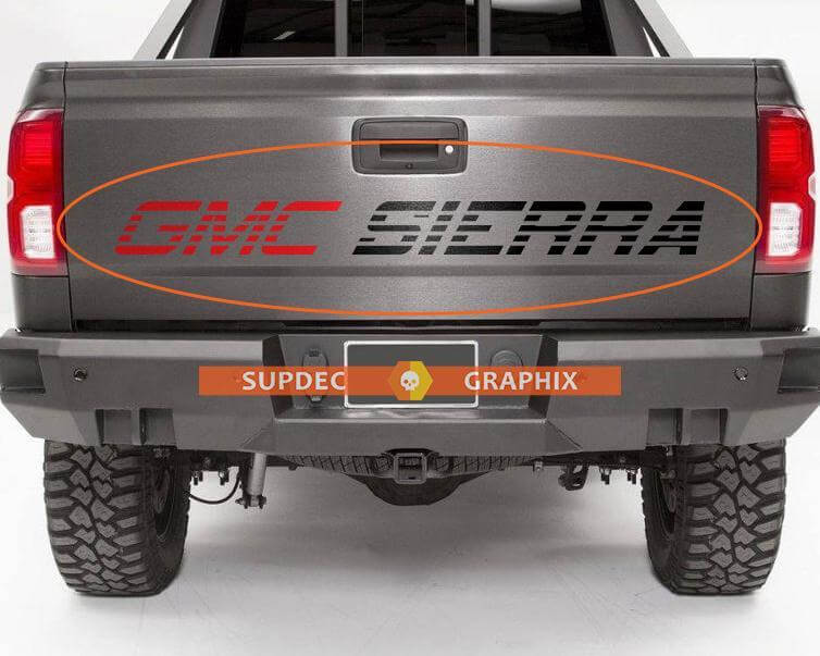 Vinilo adhesivo para portón trasero estilo estroboscópico GMC Sierra para GMC Sierra