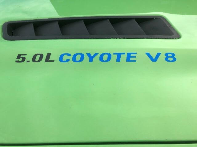 2x 5.0L COYOTE V8 Hood sticker calcomanías emblema Musclecar truck Boss Musclecarmodel 1