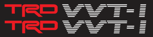 Calcomanías adhesivas de vinilo TRD VVTI Doch - VVTI TRD - SET de 2