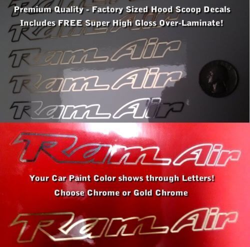 Calcomanías de vinilo contorno para toma de aire Ram Hood para Pontiac Trans Am