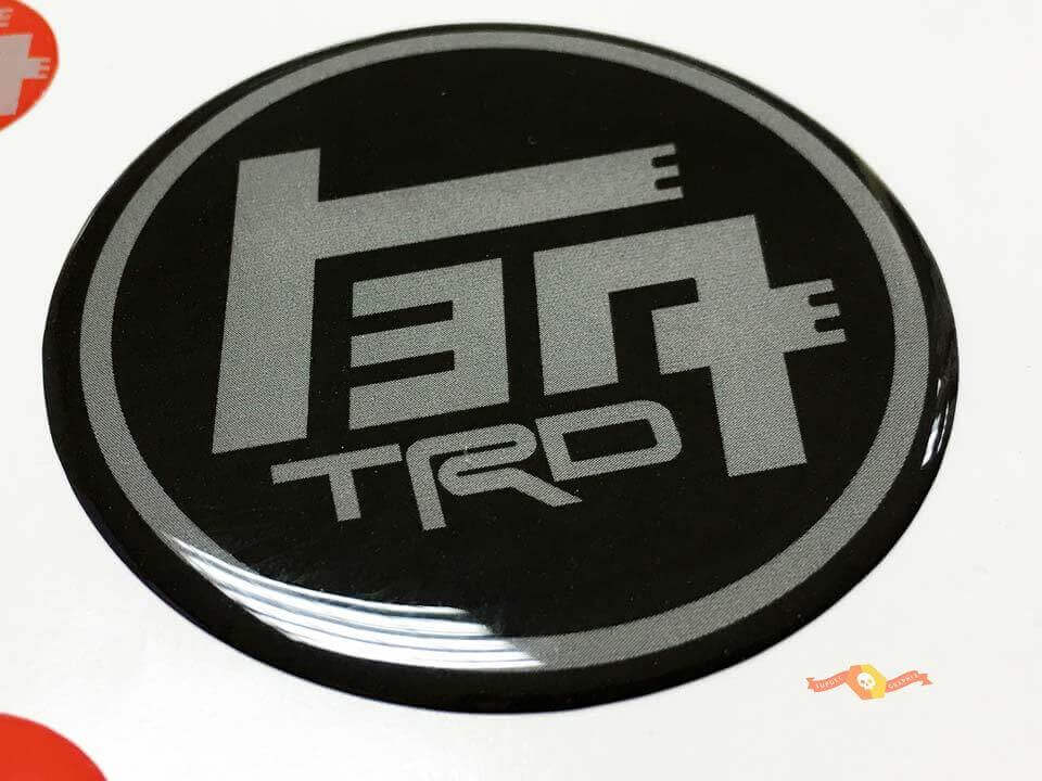 Calcomanía de placa de resina en relieve estilo TEQ TRD para Toyota 4Runner Tacoma FJ Cruiser Tundra