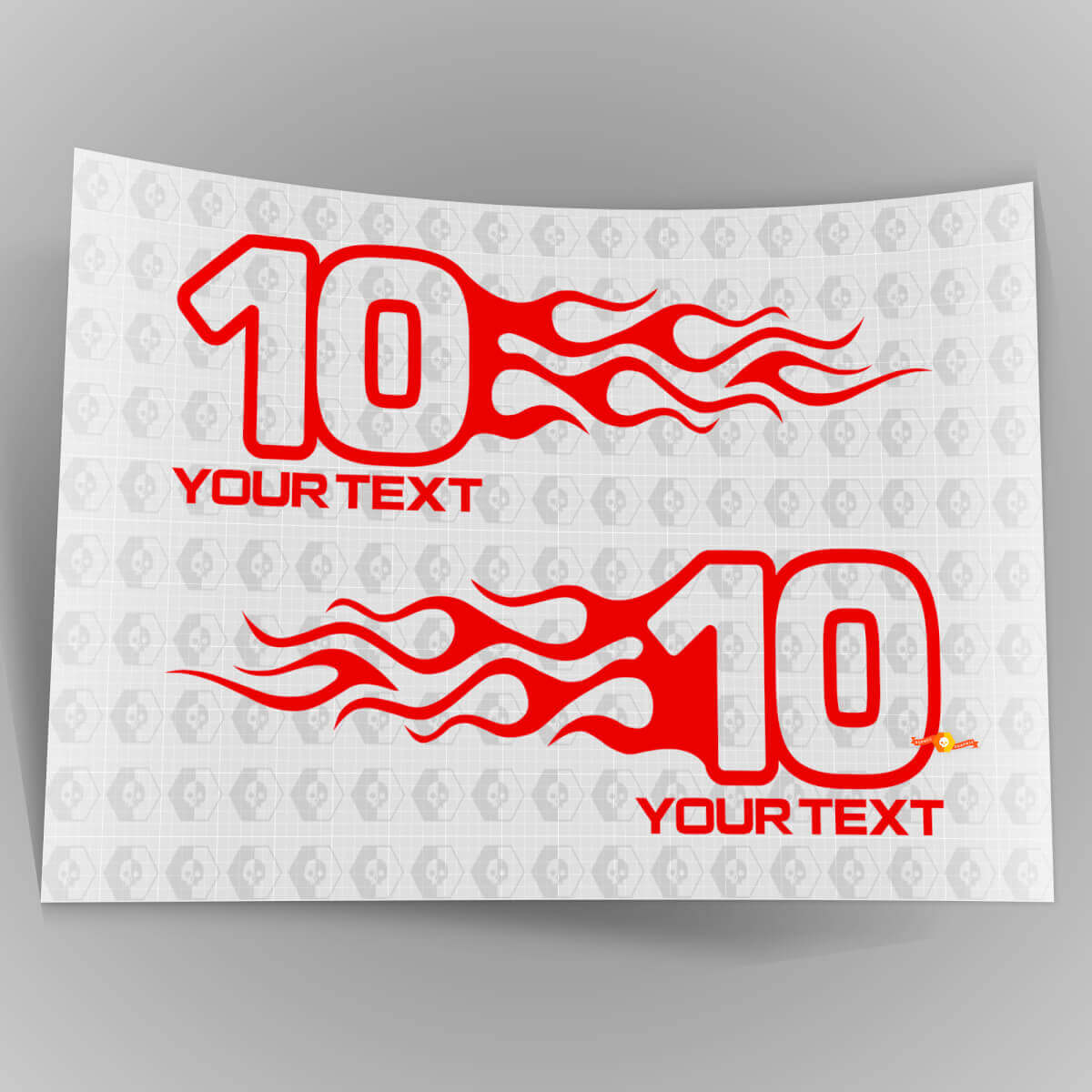 Mopar Dodge Chrysler Jeep Flame Style Logo Pegatinas de calcomanías para automóviles derecha e izquierda