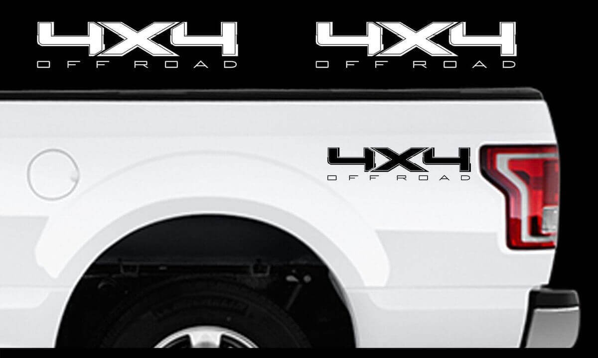 Juego de calcomanías laterales de vinilo 4x4 Off Road para Musclecar F-150 2009-2016