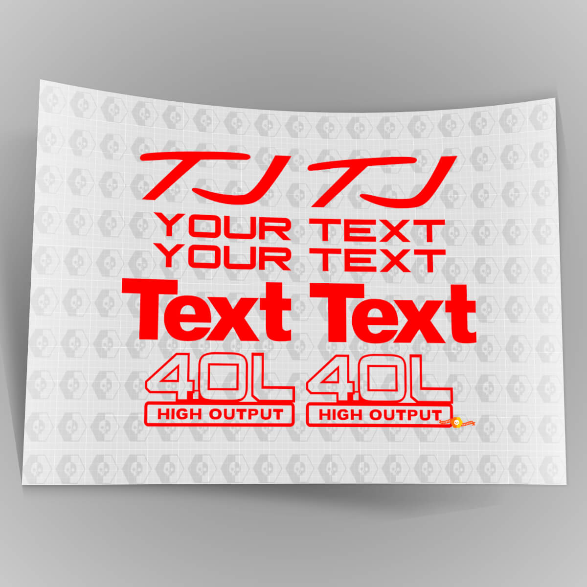 Jeep Wrangler Sport 4.0 de alto rendimiento PEGATINAS KIT DE CALCOMANÍAS YJ TJ