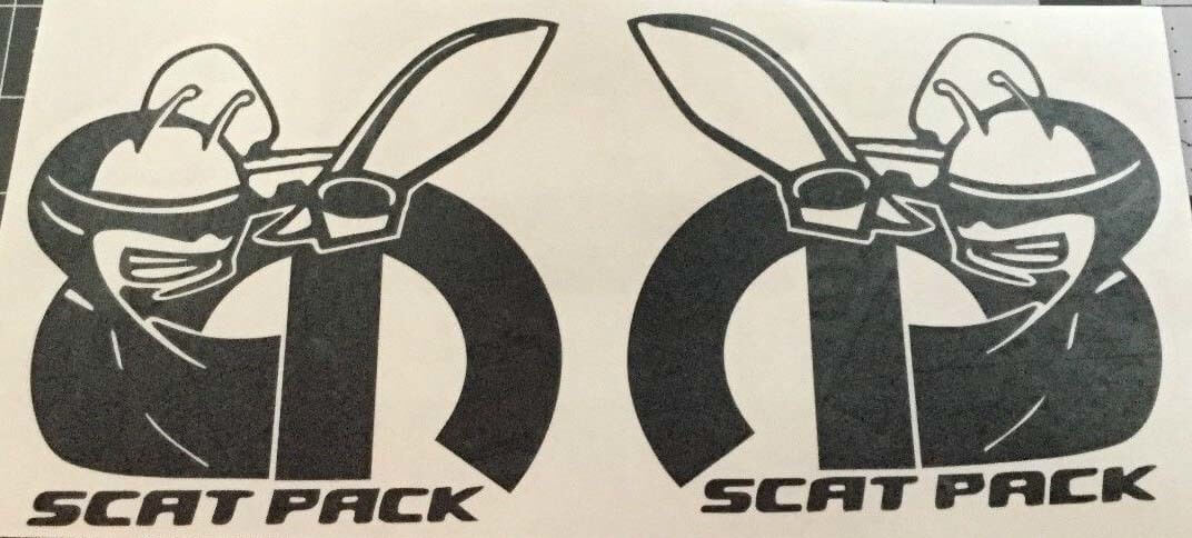 VINTAGE DODGE BOYS Scat Pack Adhesivo Super Bee Charger R/T 426 440 Mopar Scatpack