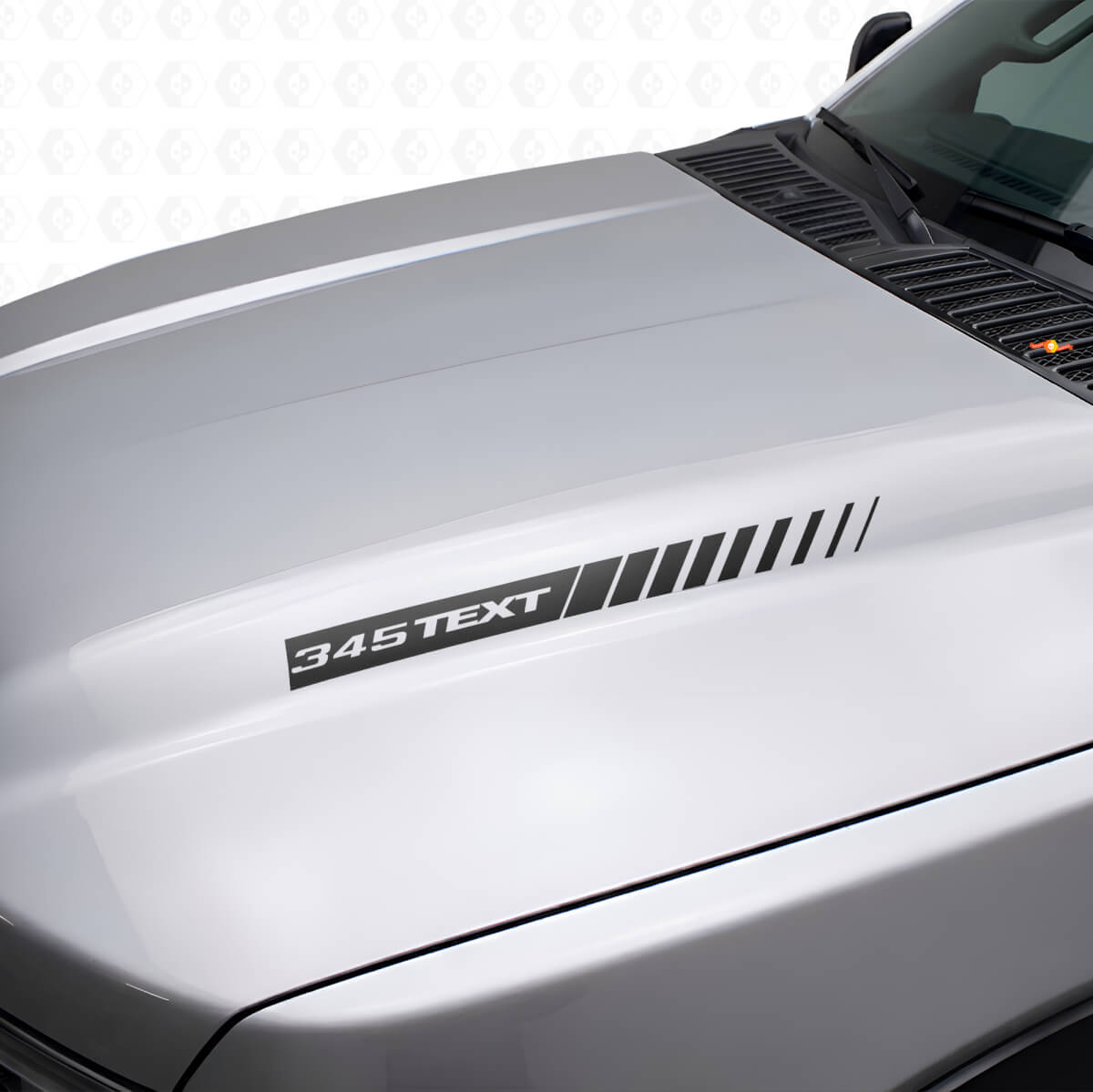Calcomanías de vinilo personalizadas en estilo 345 Hemi para capó para Dodge Ram y Charger