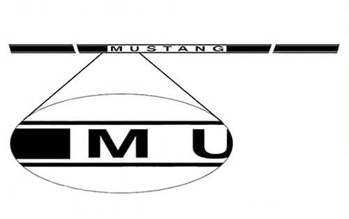 Musclecar Musclecarmodel Rocker Panel Door Side Stripes Pegatinas 2005 - 2020 LH