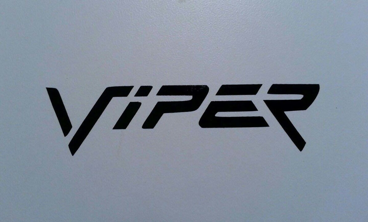Calcomanía de Vinilo con Logotipo Viper para Dodge Plymouth Cuda Challenger Demon