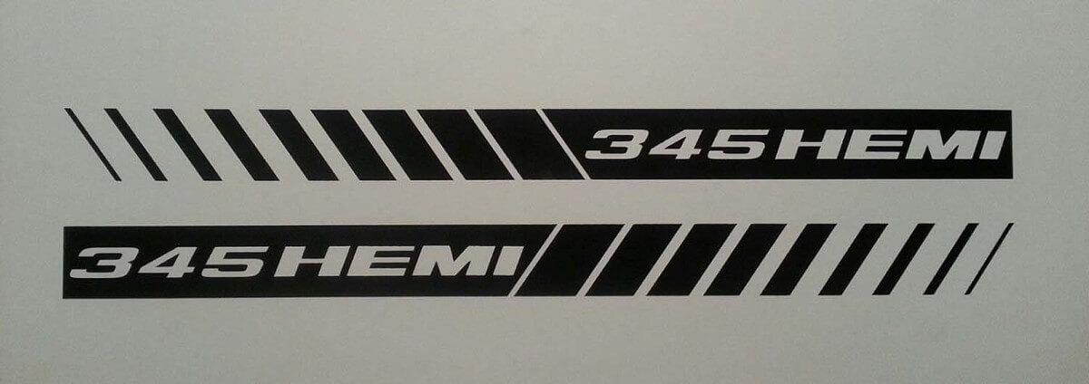 345 RAYAS ESTROBOSCÓPICAS HEMI ** Calcomanías adhesivas para CAPÓ ** MOPAR * DODGE RAM 5.7 CHARGER SRT8
