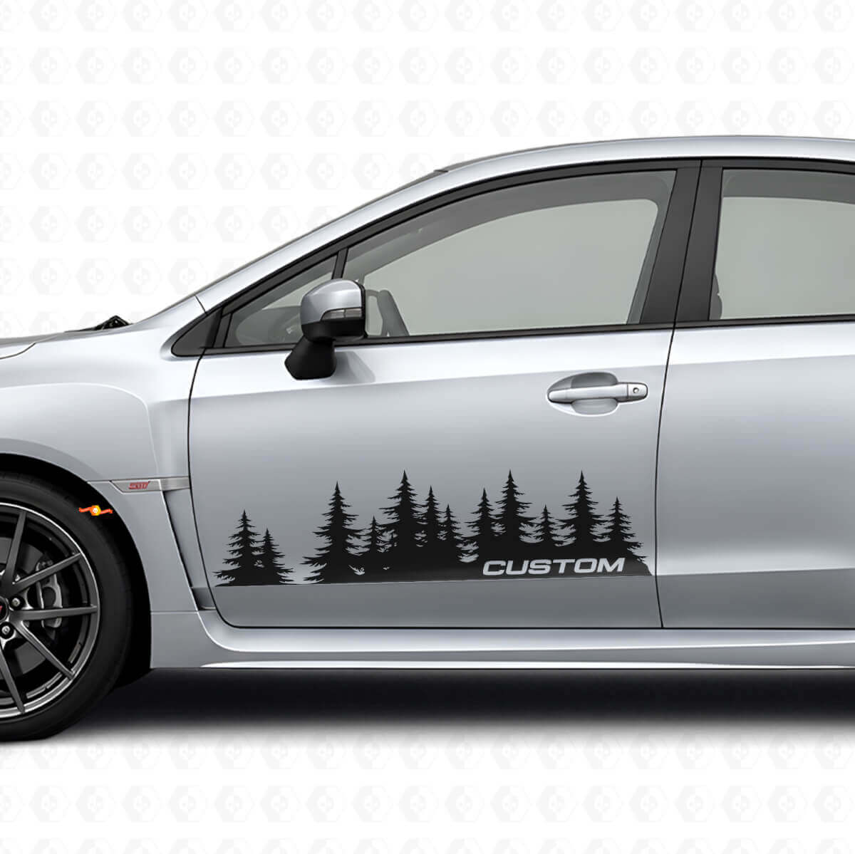 Kit de Vinilos Personalizados para Puertas Estilo Forest para Subaru Impreza