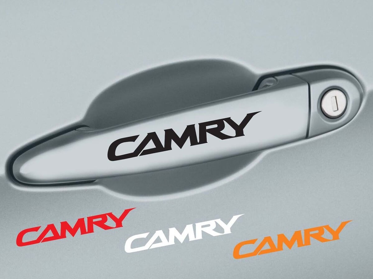 Juego de vinilos para manijas de puertas Camry para Toyota Camry