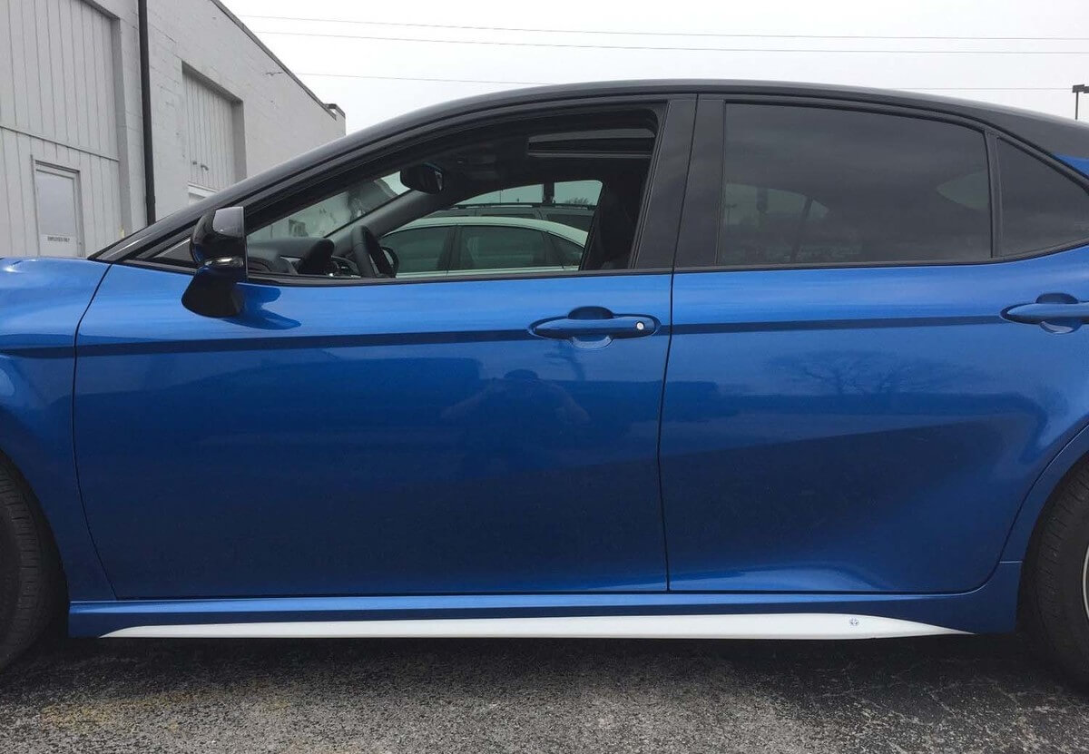 Kit de vinilos adhesivos de tira del panel lateral delgado para Toyota Camry 2018-2019