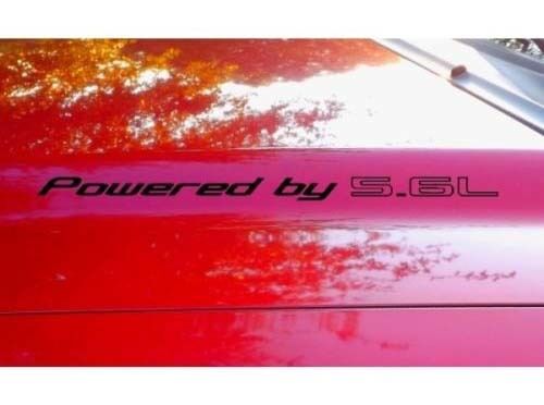 Calcomanía de capó x2 Powered by 5.6L calcomanía de texto compatible con camioneta SUV 4x4