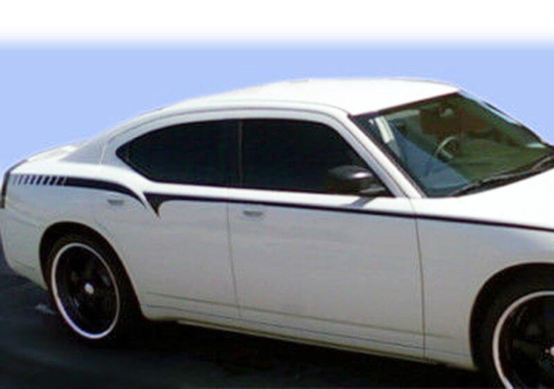 Vinilos Adhesivos de Franjas Laterales Bodyline Accent para Dodge Charger 2006-2010