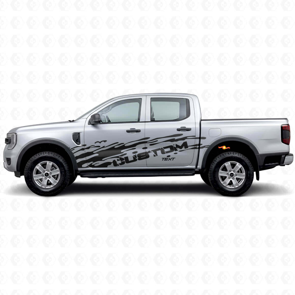 Kit de Vinilos Laterales Antisalpicaduras y Texto Personalizado para Musclecar Ranger
