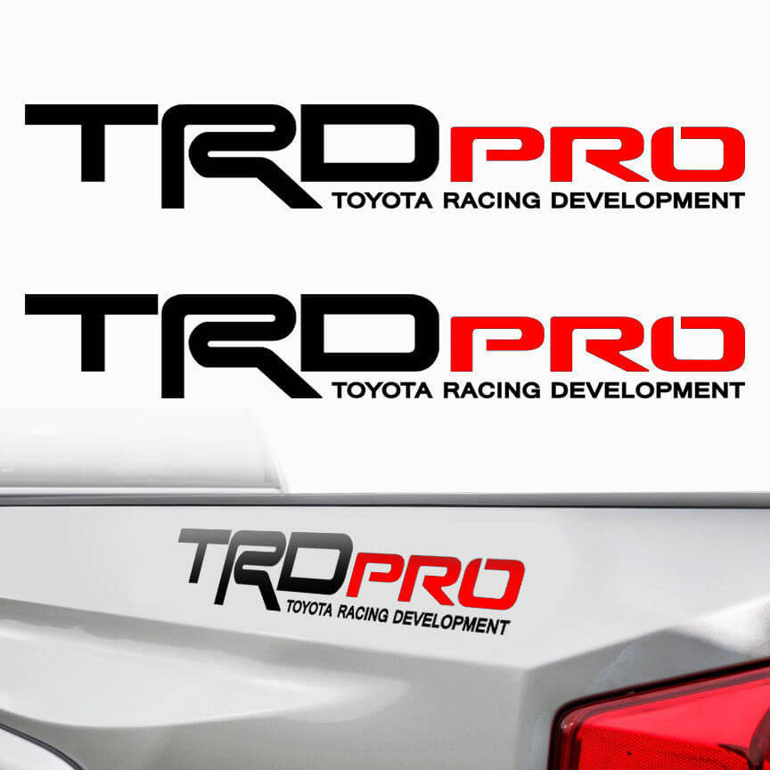 Kit de calcomanías laterales de vinilo TRD Pro para Toyota Tacoma y Tundra