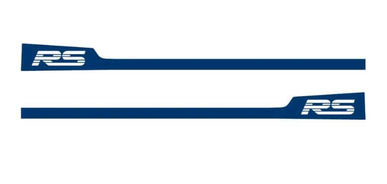 2X Chevrolet Camaro RS Rocker Panel Pegatinas de puerta Calcomanías Gráficos de vinilo a rayas 2010-2015
