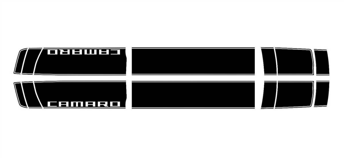 2016- 2017 Camaro Pin Stripe Rally Vinilo Gráfico Pegatinas Calcomanías Racing Stripes SS RS
