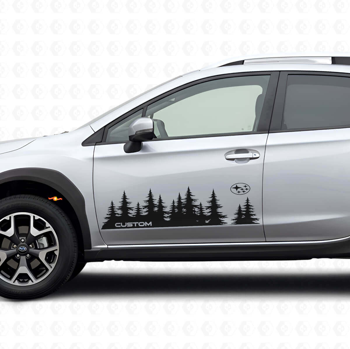 Juego de vinilos adhesivos para puerta estilo bosque para Subaru Crosstrek