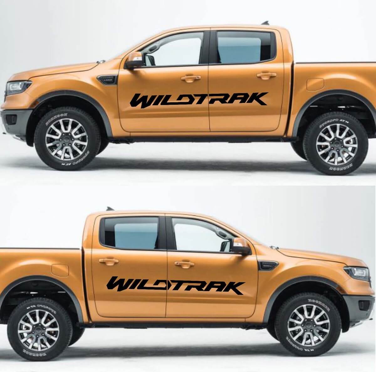 2X Musclecar RANGER Wildtrak Vinilo Puertas Pegatinas Calcomanías Gráficos 2016-2018