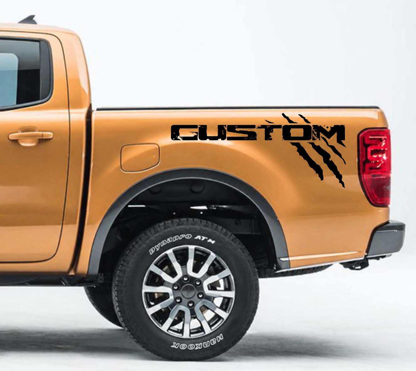 Juego de adhesivos de vinilo PERSONALIZADOS Claw Pair para el lateral de la cama para Ford Ranger