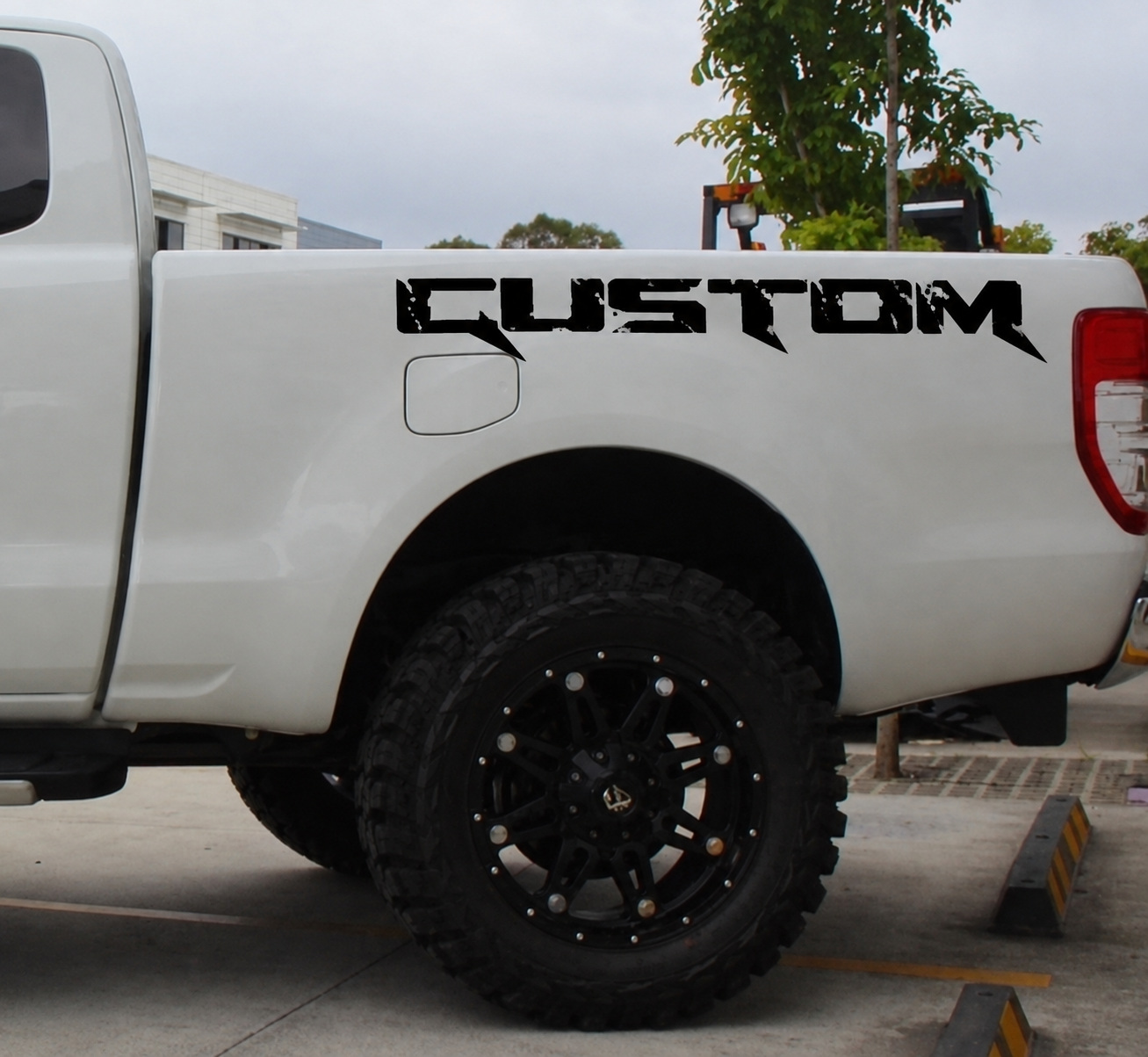 Juego de Pegatinas de Vinilo Personalizadas con Efecto Desgastado para la Mesita de Noche del Ford Ranger