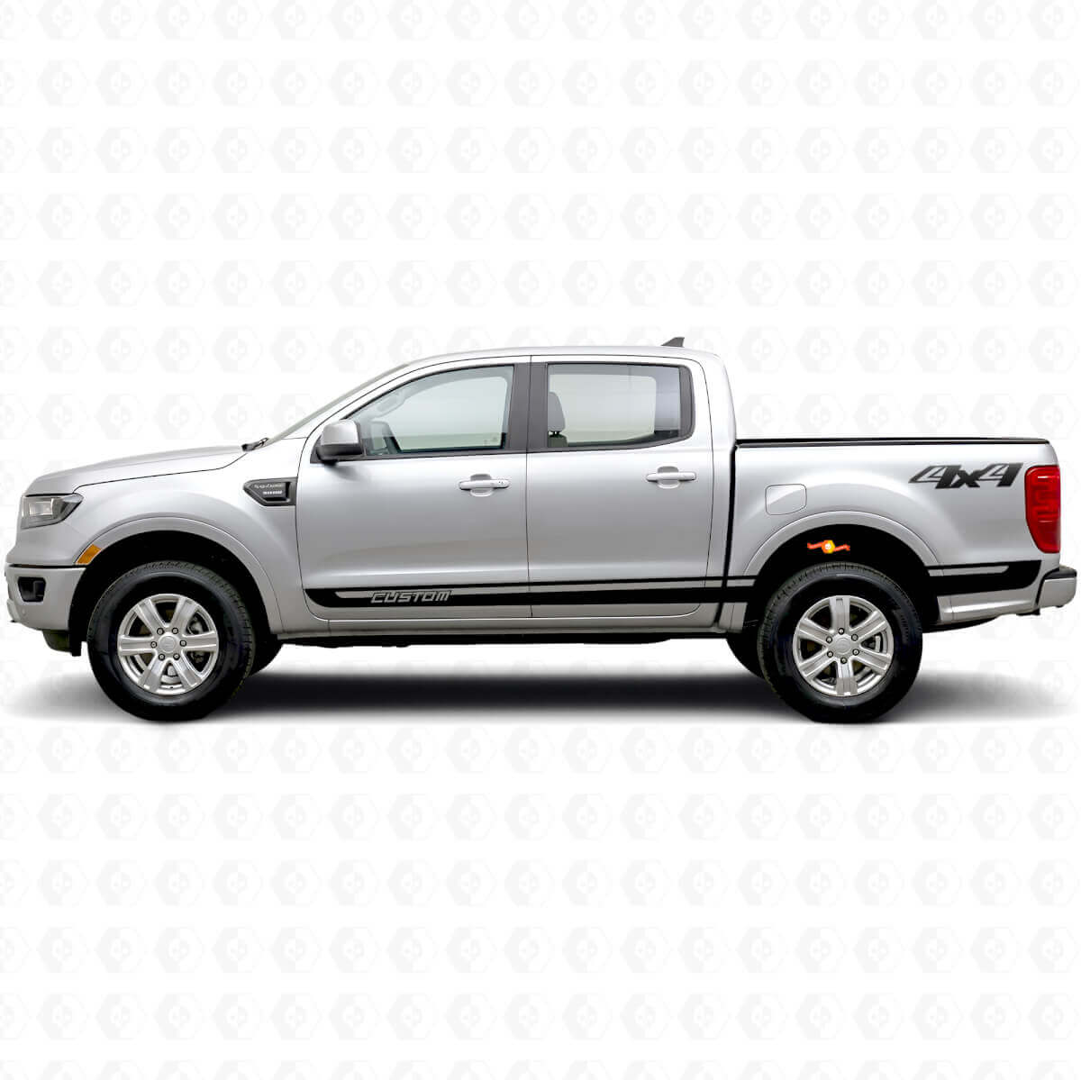 Kit de adhesivos de vinilo personalizados 4x4 para franjas laterales Musclecar Ranger Wildtrak