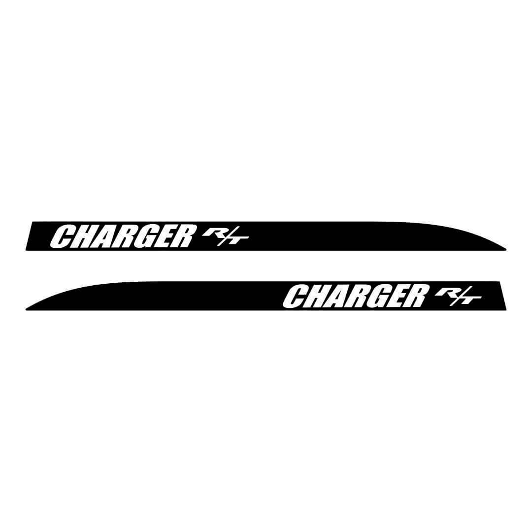 Adhesivo de vinilo de franjas R/T para cuarto trasero para Dodge Charger 2006-2010