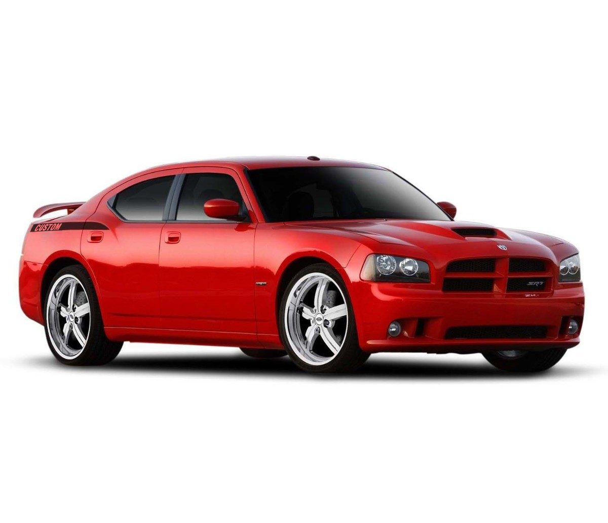 Juego de calcomanías adhesivas con rayas laterales decorativas en el panel del cuarto de Daytona para Dodge Charger 2005-2010
