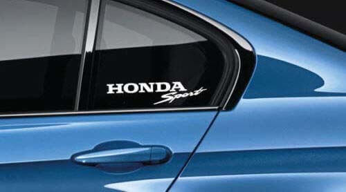 Juego de vinilos deportivos para ventana cuarteada de Honda Civic