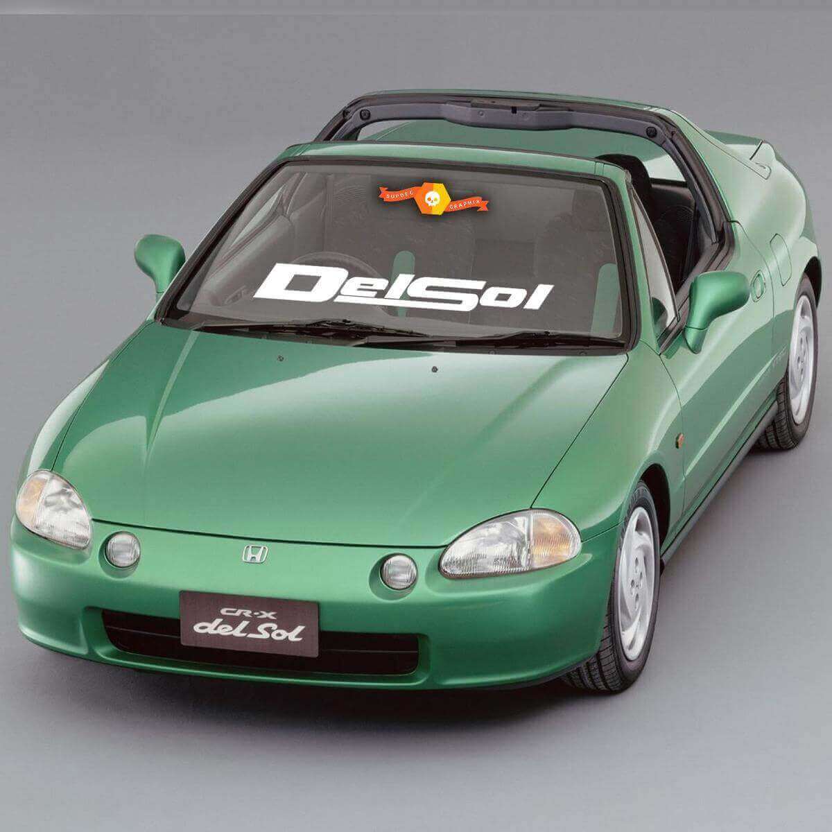 Vinilo Adhesivo para Parabrisas con Logo Del Sol para Honda Del Sol