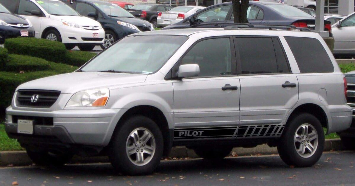 2X pegatina de vinilo de carreras de coches con símbolo de gráficos de varios colores para Honda Pilot