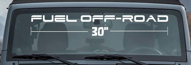 Vinilo adhesivo para parabrisas estilo Fuel Off-Road para camiones y SUV