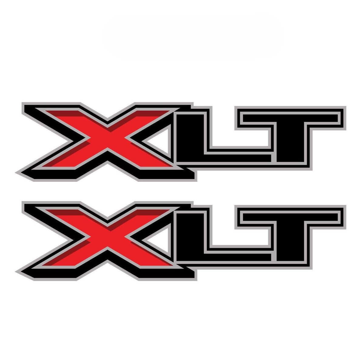 Juego de 2: 2018 Ford F-150, F-250 XLT calcomanía de vinilo para camioneta junto a la cama