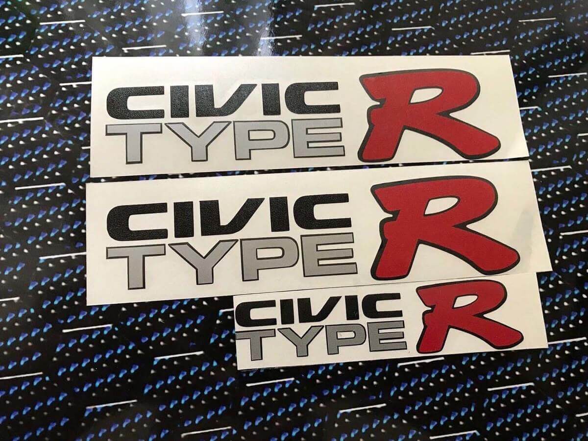 HONDA JAPAN CIVIC EK9 CIVIC TYPE R DECAL pegatina JDM OEM tamaño illest Ek escotilla