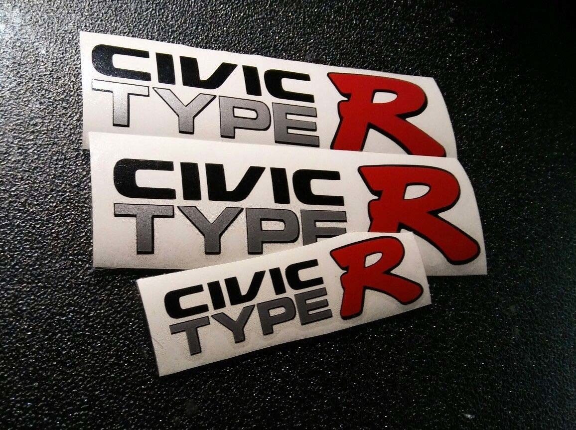 Juego de pegatinas de vinilo estilo Civic Type R para Honda Civic EK9