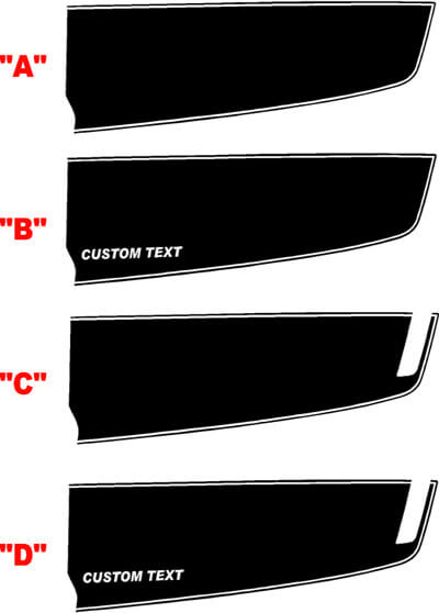 Kit de rayas de rally estilo fábrica de 