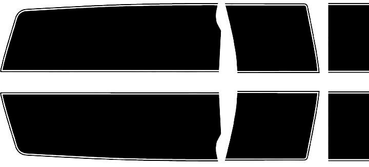 2010 Chevrolet Camaro estilo Bumble Bee, kit de rayas de rally de longitud extendida pegatinas de vinilo
