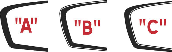 2011 - 2014 Kits de franjas decorativas festoneadas laterales de longitud extendida para el cargador