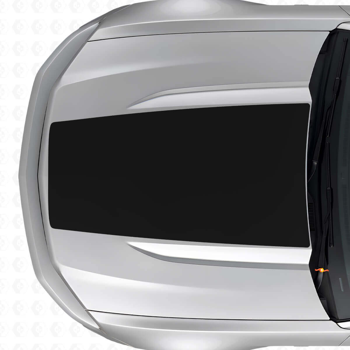 Calcomanías de vinilo adhesivas de franja central negra para capó para musclecar Musclecar modelo 2015-2020