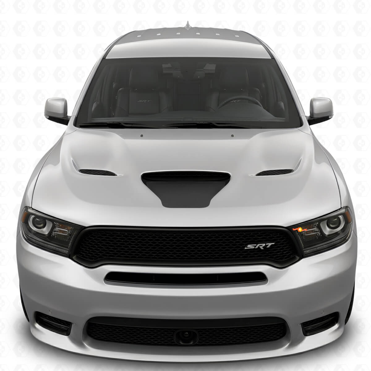Kit de calcomanías opacas para capó deportivo Dodge Durango SRT / RT / GT de 2018 y posteriores
