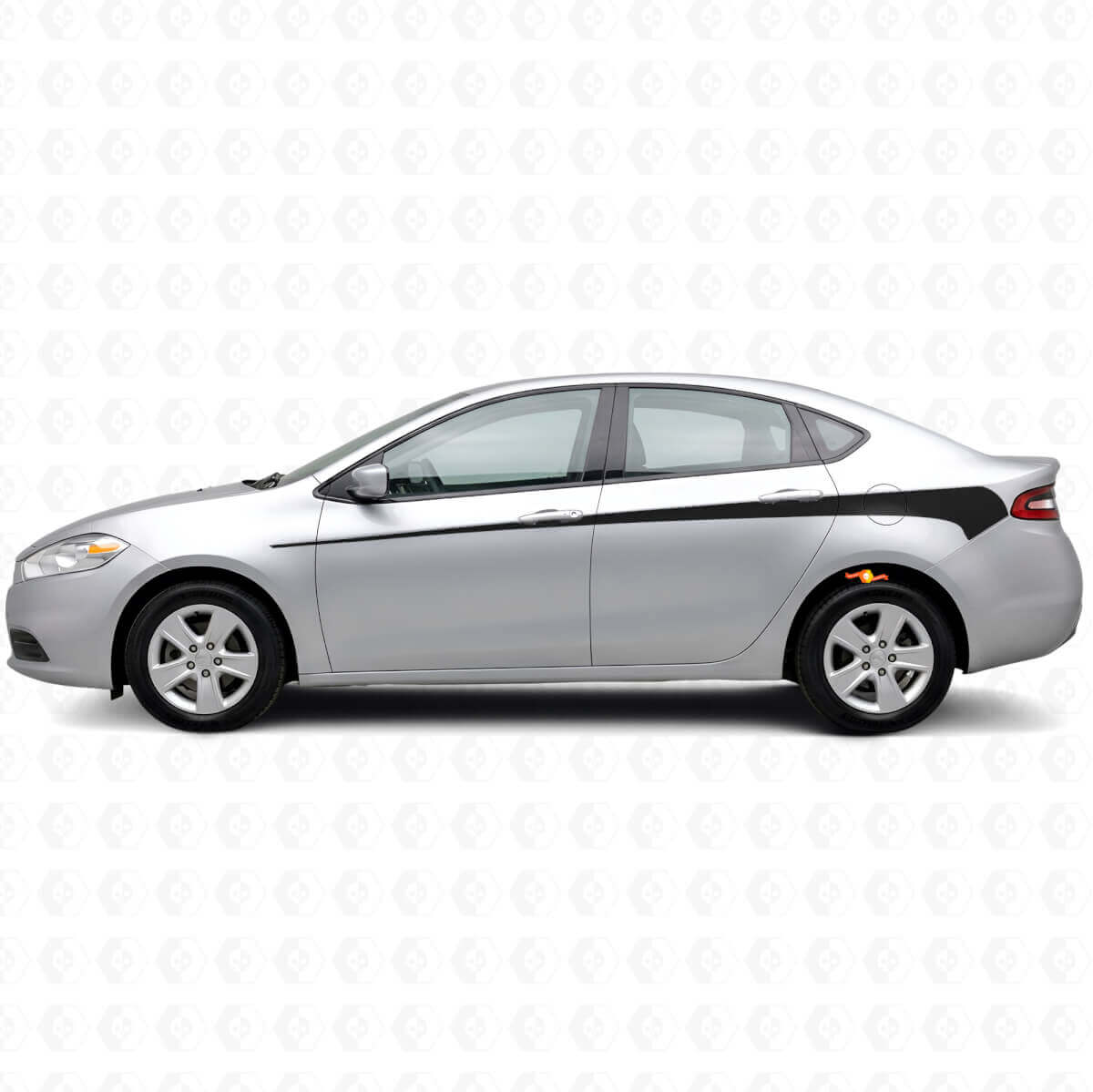 Kit de Vinilo de Franjas Laterales Decoradas para Dodge Dart 2013+