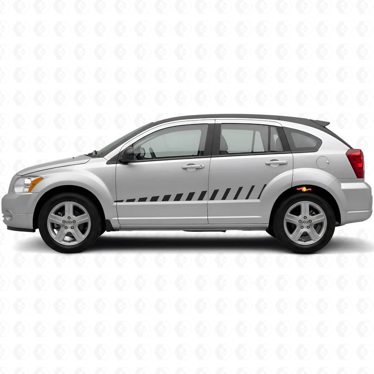 Kit de Calcomanías de Vinilo de Franjas Laterales Estilo Estroboscópico para Dodge Caliber 2007+