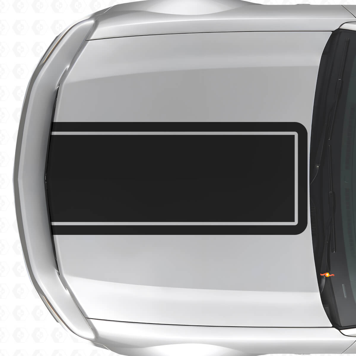 Vinilo adhesivo con contorno negro para capó para Musclecar Musclecarmodel Mach 1 2005-09