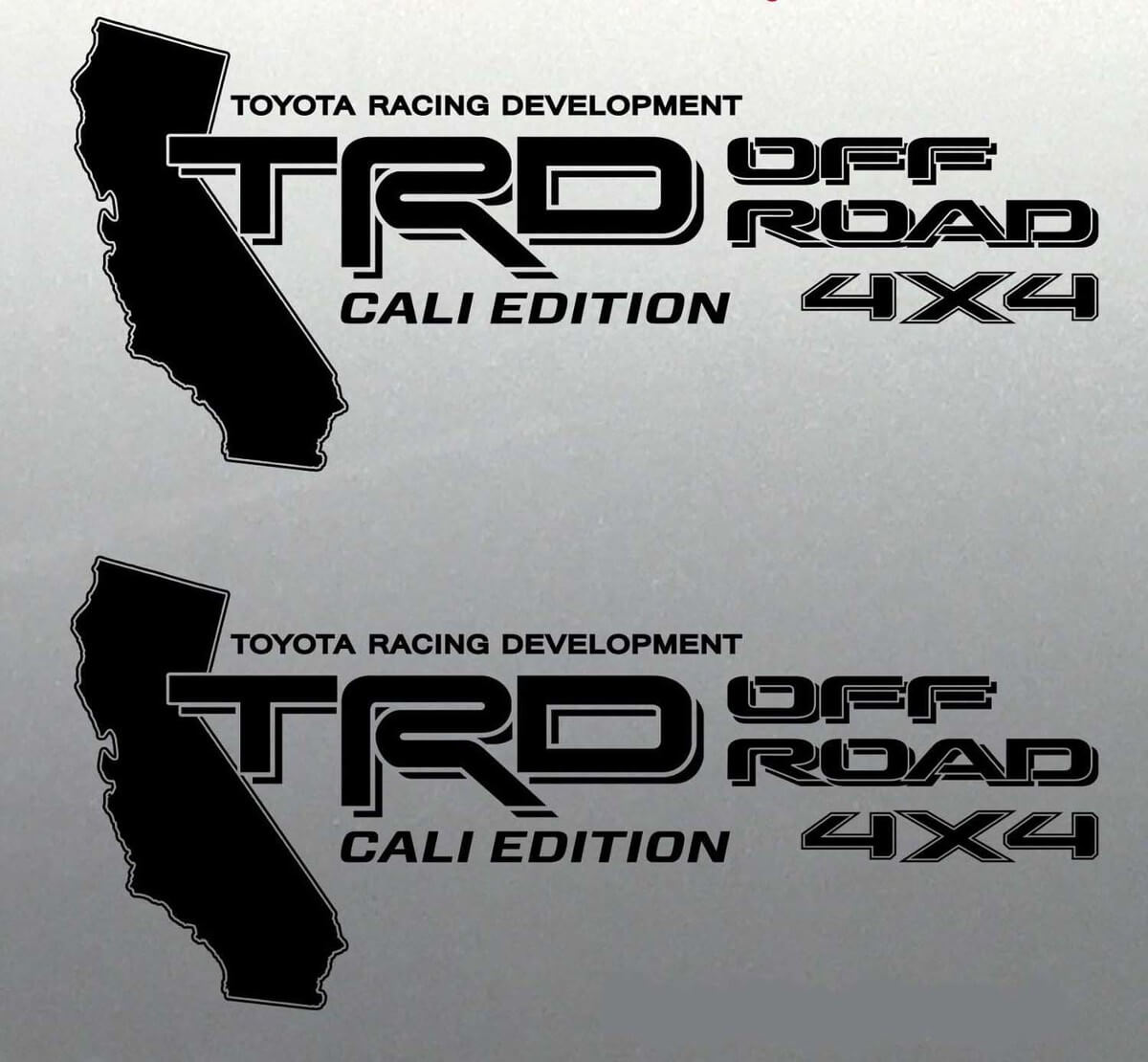 Calcomanía de Vinilo TRD Off Road 4x4 Edición Cali para Toyota Tacoma Tundra